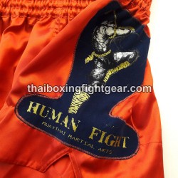 Short de boxe Thai Human Fight rouge | Shorts Boxe Thai