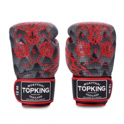 Gants de Boxe Thai TOP KING DRAGON-TKBGDG-312 Noir