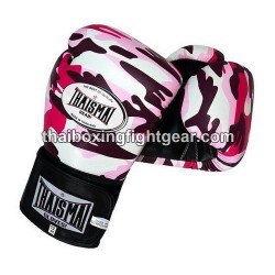 Gants de boxe thai Thaismai BG124 "Camo" Rose