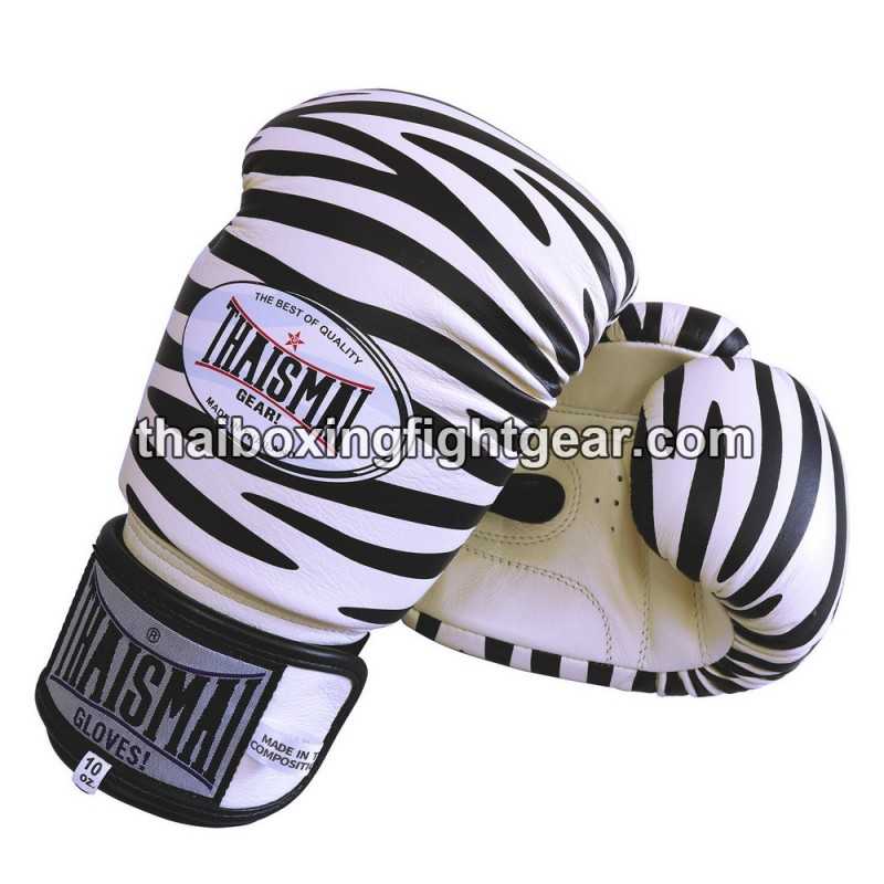Gants de boxe thai Thaismai BG124 "Zebra"