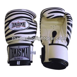 Gants de boxe thai Thaismai BG124 "Zebra"