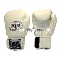 Gants de boxe thai Thaismai BG124 Blanc