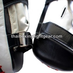 Fairtex Muay Thai/MMA Punching Mitts, Leather Black | Fairtex