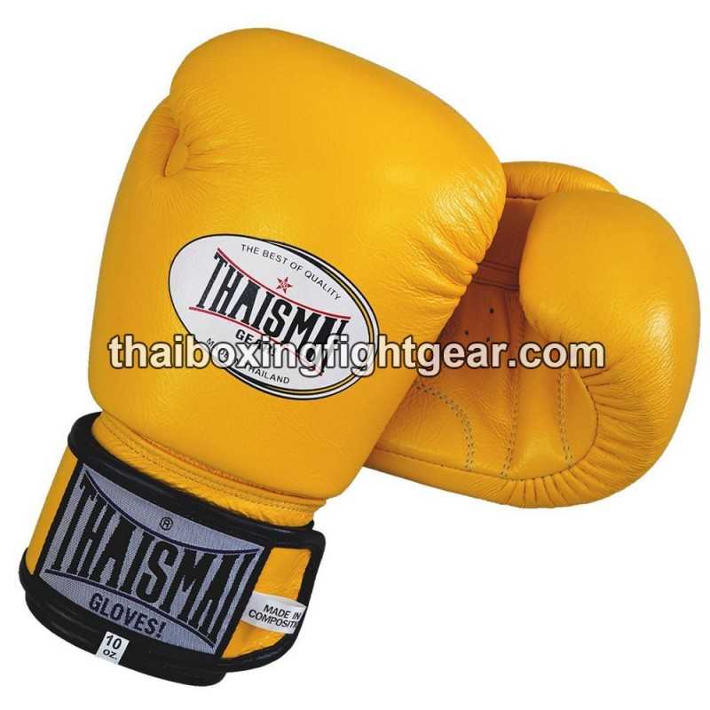 Gants de boxe thai Thaismai BG124 Jaune