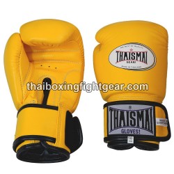 Gants de boxe thai Thaismai BG124 Jaune