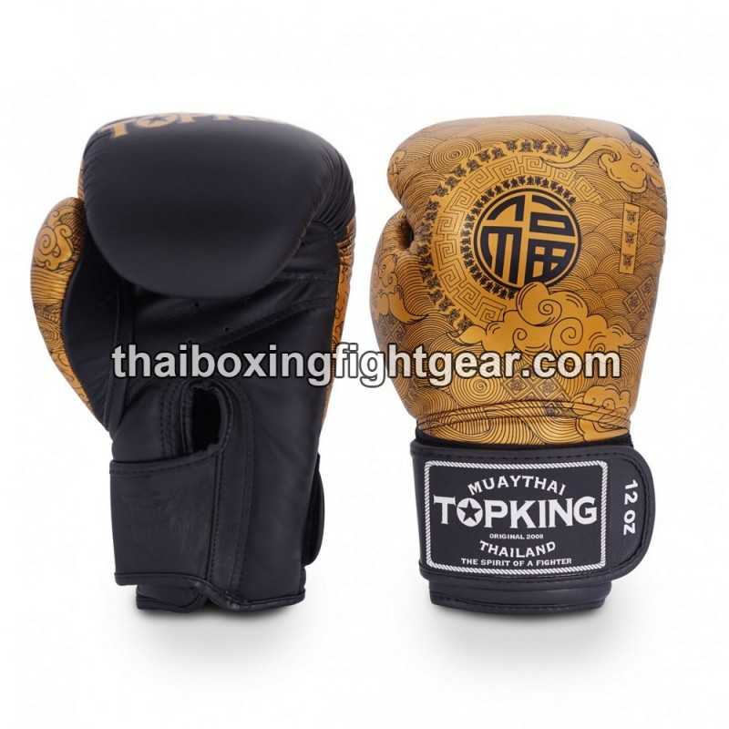 Gants de Boxe Thai TOP HAPPINESS CHINESE-TKBGCT-CN01 Noir