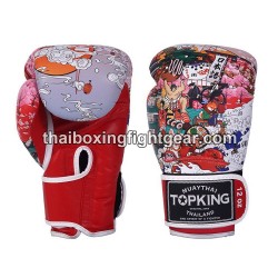 Gants de Boxe Thai TOP KING  JAPAN CULTURE-TKBGCT Rouge