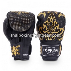 Gants de Boxe Thai TOP KING KANOK-TKBGKN Noir