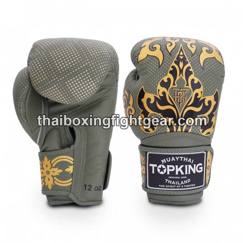 Gants de Boxe Thai TOP KING KANOK-TKBGKN KAKI