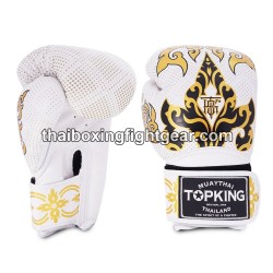 Gants de Boxe Thai TOP KING KANOK-TKBGKN Blanc