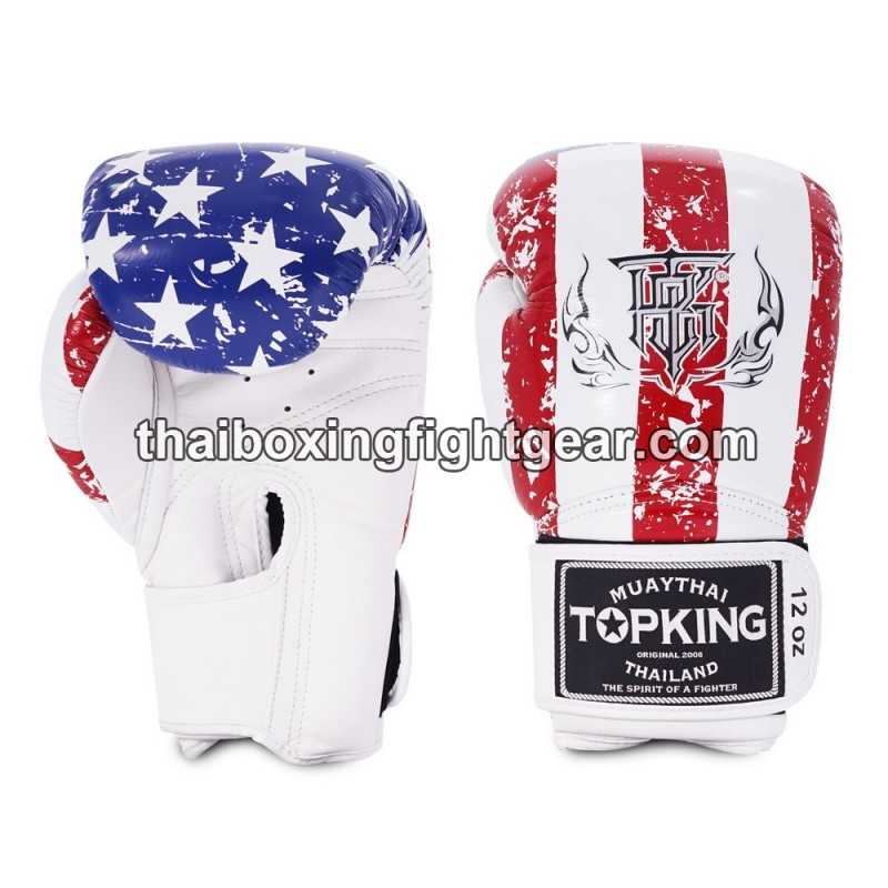 Gants de Boxe Thai TOP KING USA FLAG-TKBGFV-USA