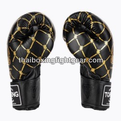 Gants de Boxe Thai TOP KING TKBGCH-CHAIN Noir Or