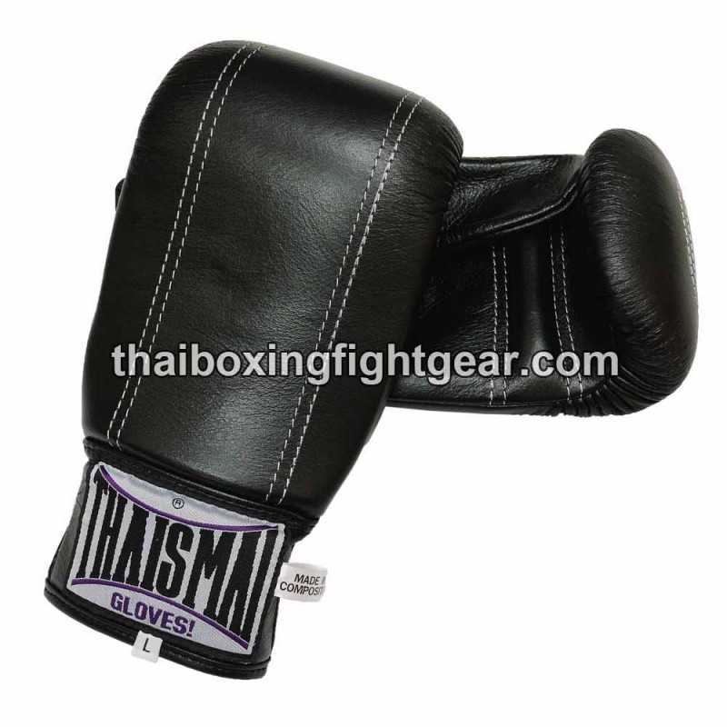 Gants de sac de frappe Thaismai BG111 Cuir Noir