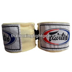 Fairtex HW2  Handwraps   Muay Thai / Boxing 180" Beige Cream | Hand Wraps