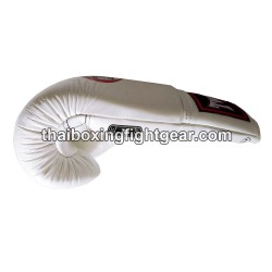 Gants de boxe thai Twins BGLL1 Blanc Lacets