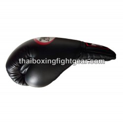 Gants de boxe thai Twins BGLL1 Noir Lacets