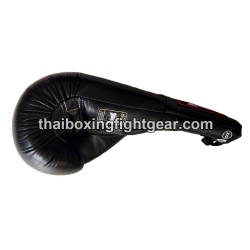 Gants de boxe thai Twins BGLL1 Noir Lacets