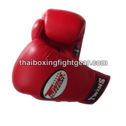 Gants de boxe thai Twins BGLL1 Rouge Lacets