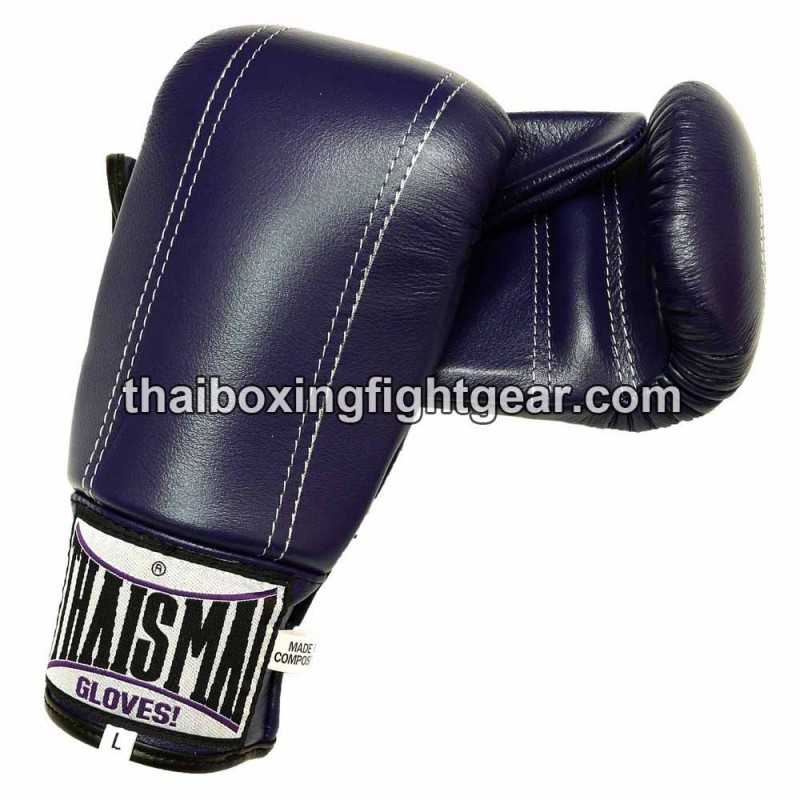 Gants de sac de frappe Thaismai BG111 Cuir Bleu
