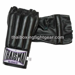 Gants de sac de frappe Thaismai BG112 Cuir Noir