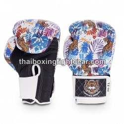 Gants de Boxe Thai TOP KING WILD TIGER KING-TKBGWT Blanc
