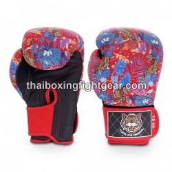 Gants de Boxe Thai TOP KING WILD TIGER KING-TKBGWT Rouge