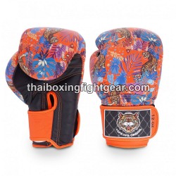 Gants de Boxe Thai TOP KING WILD TIGER KING-TKBGWT Orange