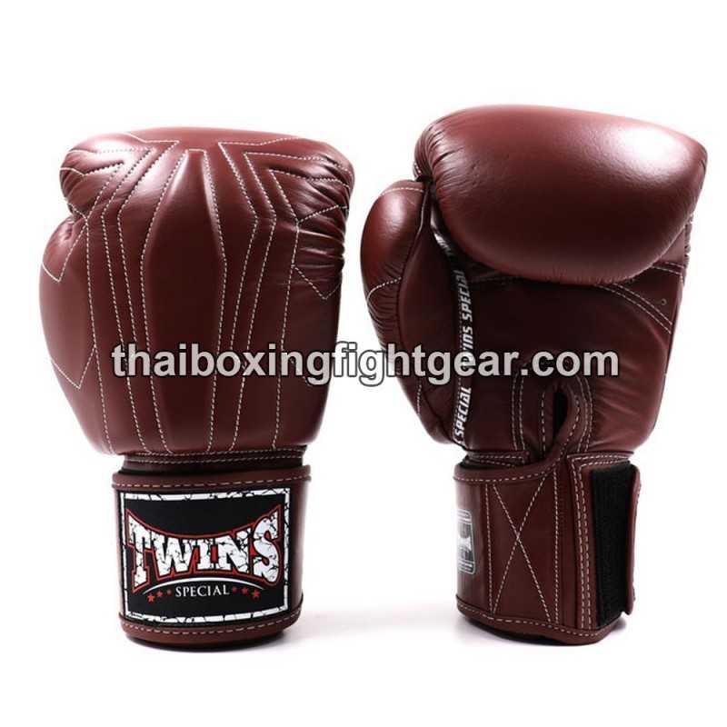 Gants de boxe thai Twins BGVL14 Marron foncé