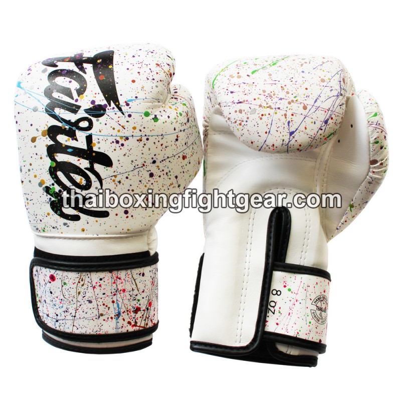 Gants de boxe Fairtex édition limitée Colorful White | Gants