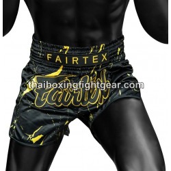 Short de boxe thai Fairtex "BS1947 Black Marble"