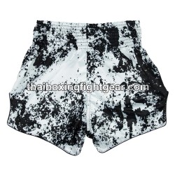 Short de boxe thai Fairtex "BS1948 Grunge White"
