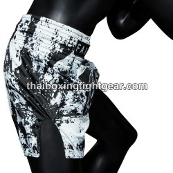 Short de boxe thai Fairtex "BS1948 Grunge White"