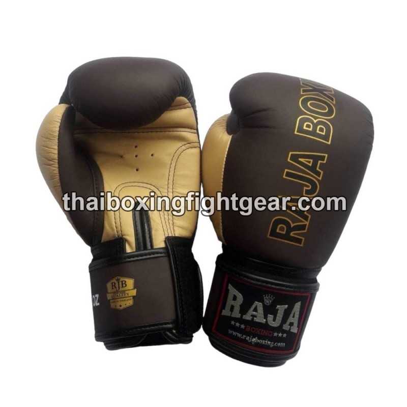 Raja Boxing Gants de boxe thai Cuir RJB-P1-1 Brown Beige